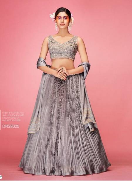 Gray Colour Dresstive Soistice 2 Stylish Fancy Wear Designer Latest Lehenaga Collection 9005